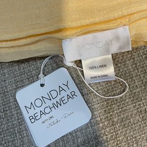 Monday Swimwear St Tropez Yellow Crinkle Sarong - NEW W/ TAGS!💕